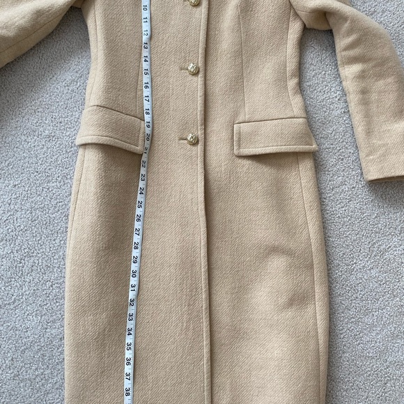 Zara fitted long wool coat - Picture 7 of 9